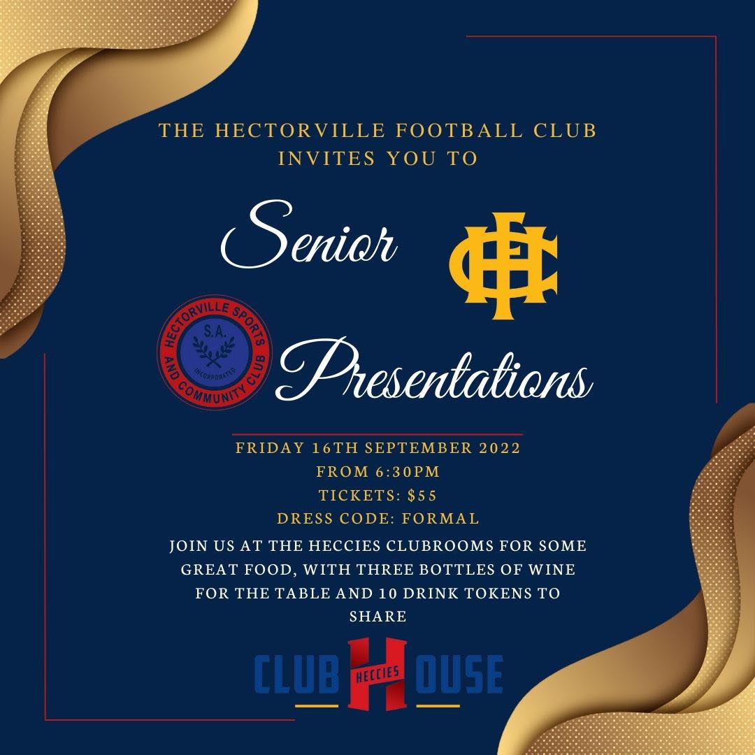 Senior Presentation Night 2022 - Hectorville Sports & Community Club